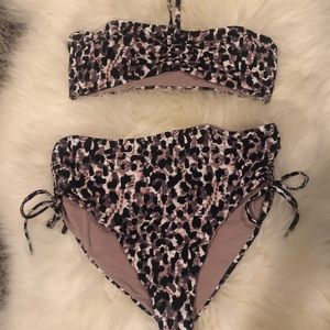 Red Carter Avery bikini top and bottom L